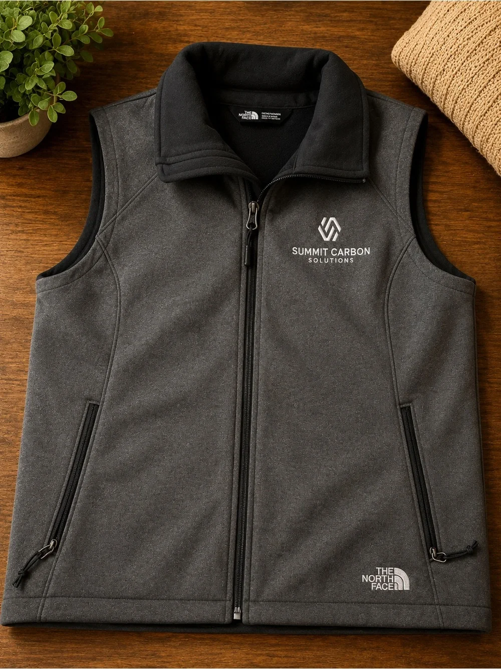 The North Face Dark Gray Summit Carbon Solutions Fleece Vest